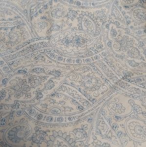 Ralph Lauren dble fitted sheet blue white paisley Coastal Granny